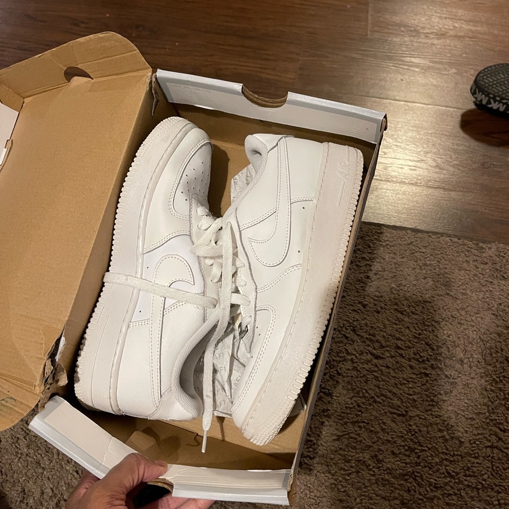 All white Air Force ones